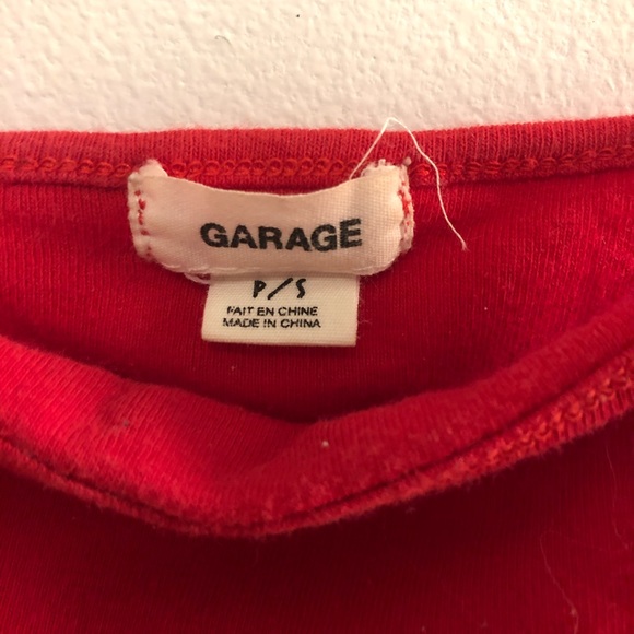 Red Cropped Tank Top - Picture 3 of 3